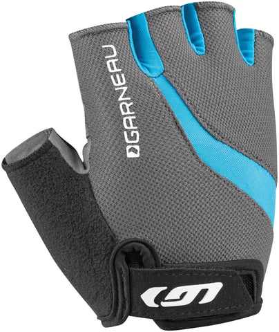 Garneau Biogel RXV Gloves Charcoal/Blue Short Finger WoMen's