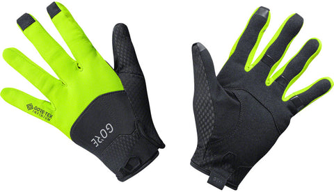 GORE C5 GORETEX INFINIUM™ Gloves Black/Neon Yellow Full Finger