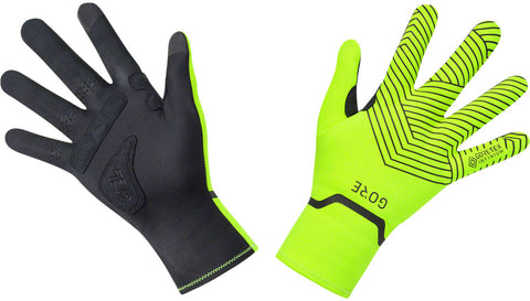 GORE C3 GORETEX INFINIUM™ Stretch Mid Gloves Neon Yellow/Black Full