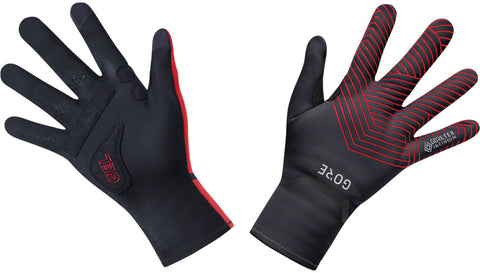 GORE C3 GORETEX INFINIUM™ Stretch Mid Gloves Black/Red Full Finger 2X