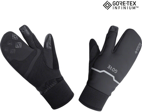 GORE GORETEX WINDSTOPPER® INFINIUM™ Thermo Split Gloves Black Lobster