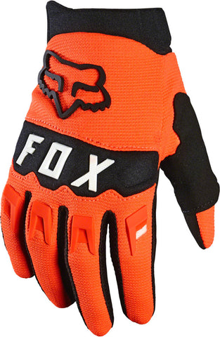 Fox Racing Dirtpaw Youth Glove - Fluorescent Orange Full Finger Large