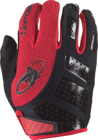 Lizard Skins Monitor SL Gloves - Jet Black/Crimson Full Finger 2X-Large