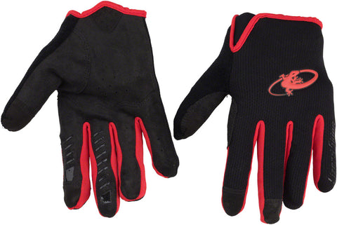 Lizard Skins Monitor Gloves Black/Red Full Finger