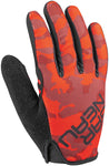 Garneau Ditch Gloves Red/Charcoal Full Finger Men's