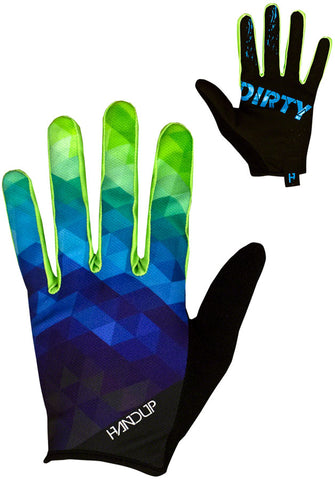 Handup Most Days Glove Blue/Yellow Prizm Full Finger