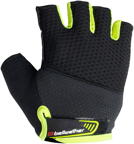 Bellwether Gel Supreme Gloves - Hi-Vis Yellow Short Finger Men's Small