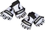 Strider Fingerless Riding Gloves White/Black Full Finger Youth