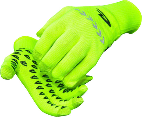 DeFeet Duraglove ET Gloves HiVis Yellow/Reflector Full Finger