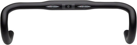 Dimension Flat Top Shallow Drop Handlebar Aluminum 31.8mm 40cm Black