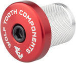 Wolf Tooth Compression Plug with Integrated Spacer Stem Cap Red