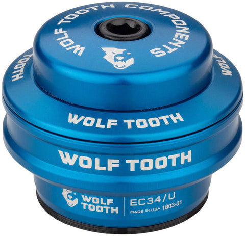 Wolf Tooth Premium Headset EC34/28.6 Upper 16mm Stack Blue