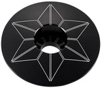 Supacaz Star Capz Anodized Top Cap Black