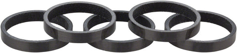 WHISKY 5mm UD Carbon Spacer Gloss Black 5pack