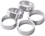 Wheels Manufacturing 10mm 1 Headset Spacer Silver Bag/5