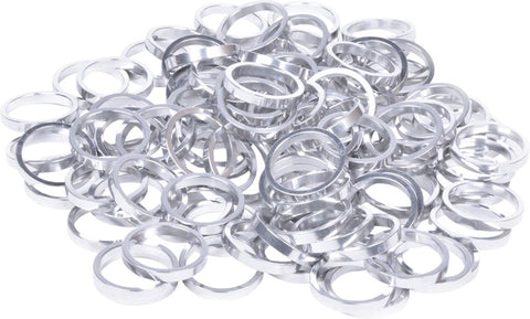 Wheels Manufacturing Bulk Headset Spacers 11/8 x 5mm Silver Bag of 100