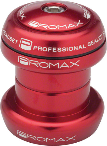 Promax PI1 Alloy Sealed Bearing 11/8 Press in Headset Red