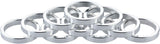 Problem Solvers Headset Stack Spacer 25.4 5mm Aluminum Silver Bag of 10