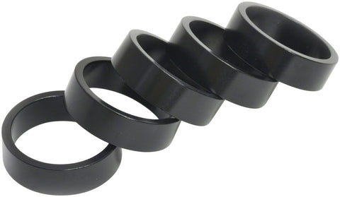 Wheels Manufacturing Aluminum Headset Spacer 11/8 10mm Black 5pack