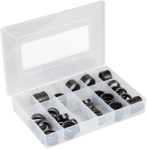 Wheels Manufacturing Carbon Headset Spacer Kit 11/8 Assorted 62pcs Gloss