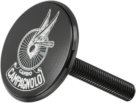 Campagnolo Stem Cap Winged Wheel Black