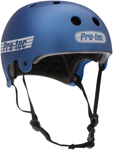 ProTec Old School Certified Helmet Matte Metallic Blue