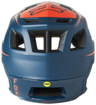 Fox Racing Dropframe Pro Helmet - Blue/Orange Medium