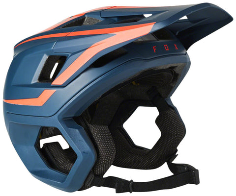 Fox Racing Dropframe Pro Helmet - Blue/Orange Large