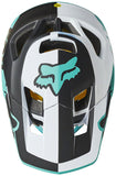 Fox Racing Proframe Full-Face Helmet - Teal/White/Gray Medium