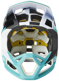 Fox Racing Proframe Full-Face Helmet - Teal/White/Gray Small