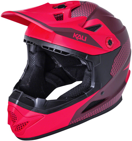 Kali Protectives Zoka Dash Full-Face Helmet - Matte Red/Burgundy Small