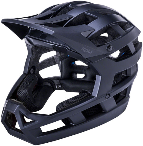 Kali Protectives Invader 2.0 Full-Face Helmet - Solid Matte Black Large/2x-Large