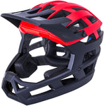 Kali Protectives Invader 2.0 Full-Face Helmet - Solid Matte Black/Red Large/2x-