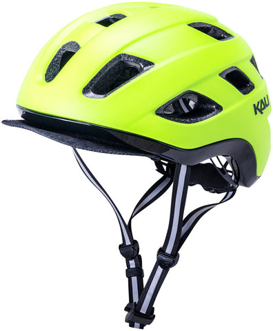 Kali Protectives Traffic Helmet - Solid Matte Fluorescent Yellow Small/Medium