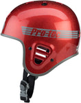 ProTec Full Cut Helmet Red Flake