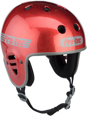 ProTec Full Cut Helmet Red Flake