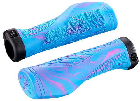 Supacaz eGRIPS Neon Blue/Neon Pink Splash