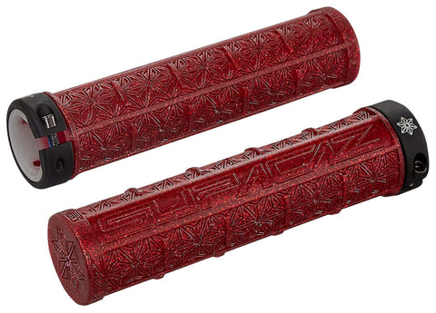 Supacaz, Grizips Bling, Grips, 135mm, Red Bling, Pair