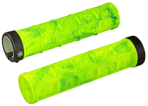 Supacaz Grizips Grips Neon Yellow <(>&<)> Neon Blue Splash