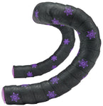 Supacaz Super Sticky Kush Galaxy Bar Tape Neon Purple Print with Ano Purple