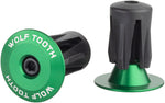 Wolf Tooth Alloy Bar End Plugs - Green