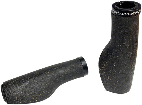 Portland Design Works Cork Chop Grips Black LockOn