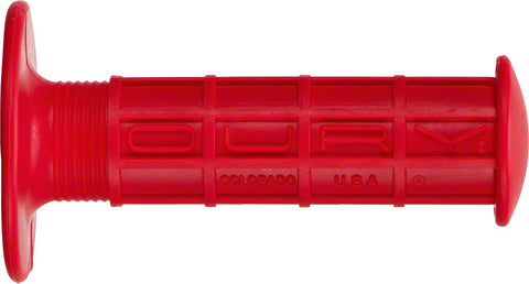 Oury BMX Waffle Grips Red Flange