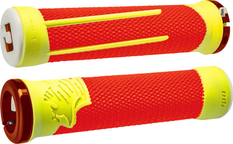 ODI, AG-2 Signature, Grips, 135mm, Orange/Yellow/Orange, Pair