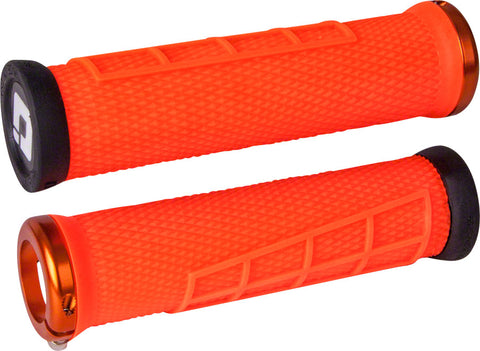 ODI Elite Flow Grips Orange LockOn