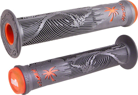 ODI Hucker Grips Graphite/Orange Flange