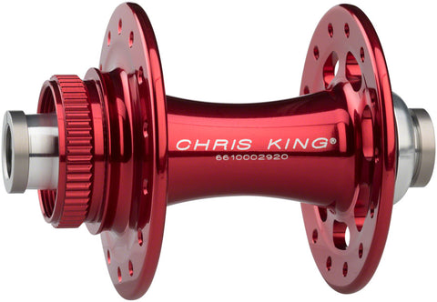 Chris King R45D Front Hub 12 x 100mm CenterLock Red 28h