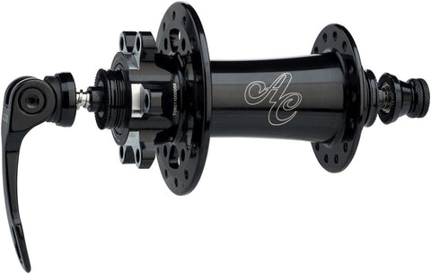 All City GoDevil Front Hub 15/12/QR x 100mm 6Bolt Black 28h