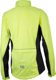 O2 Rainwear Primary Rain Jacket with built-in Hood: Hi-Vis Yellow MD