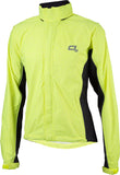 O2 Rainwear Primary Rain Jacket with built-in Hood: Hi-Vis Yellow SM